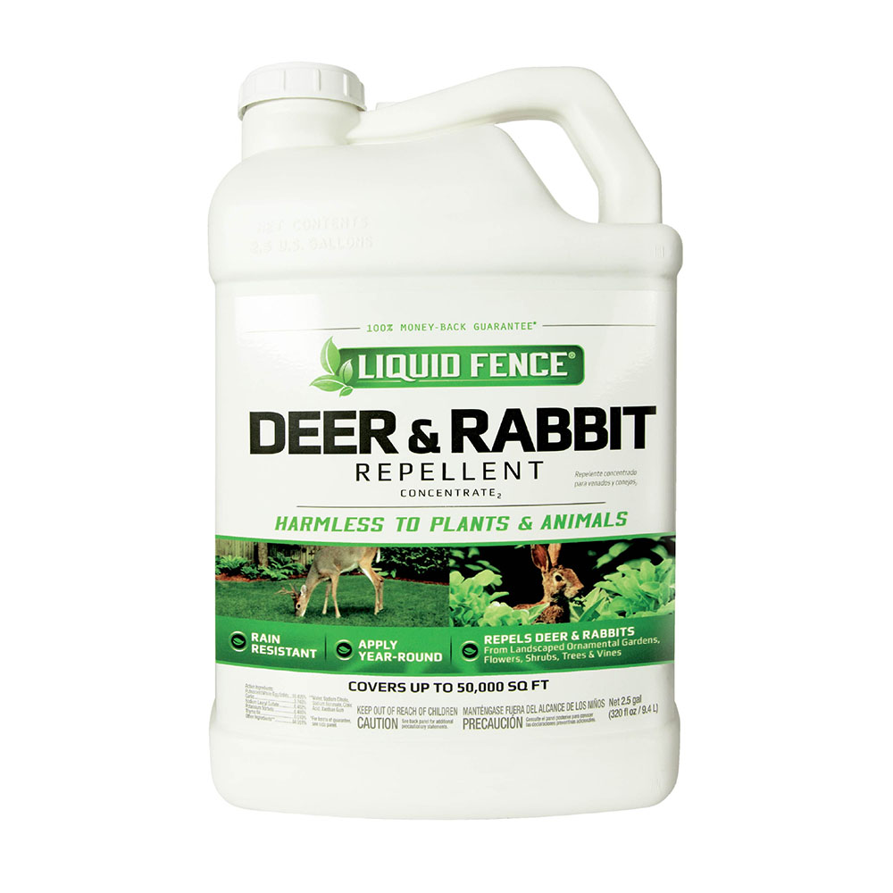 Liquid Fence Deer & Rabbit Repellent Concentrate - Front of bottle