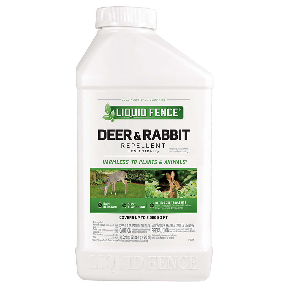 Liquid Fence Deer & Rabbit Repellent Concentrate - Front of bottle