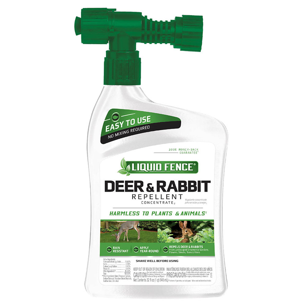 Liquid Fence Deer & Rabbit Repellent Concentrate - front of bottle