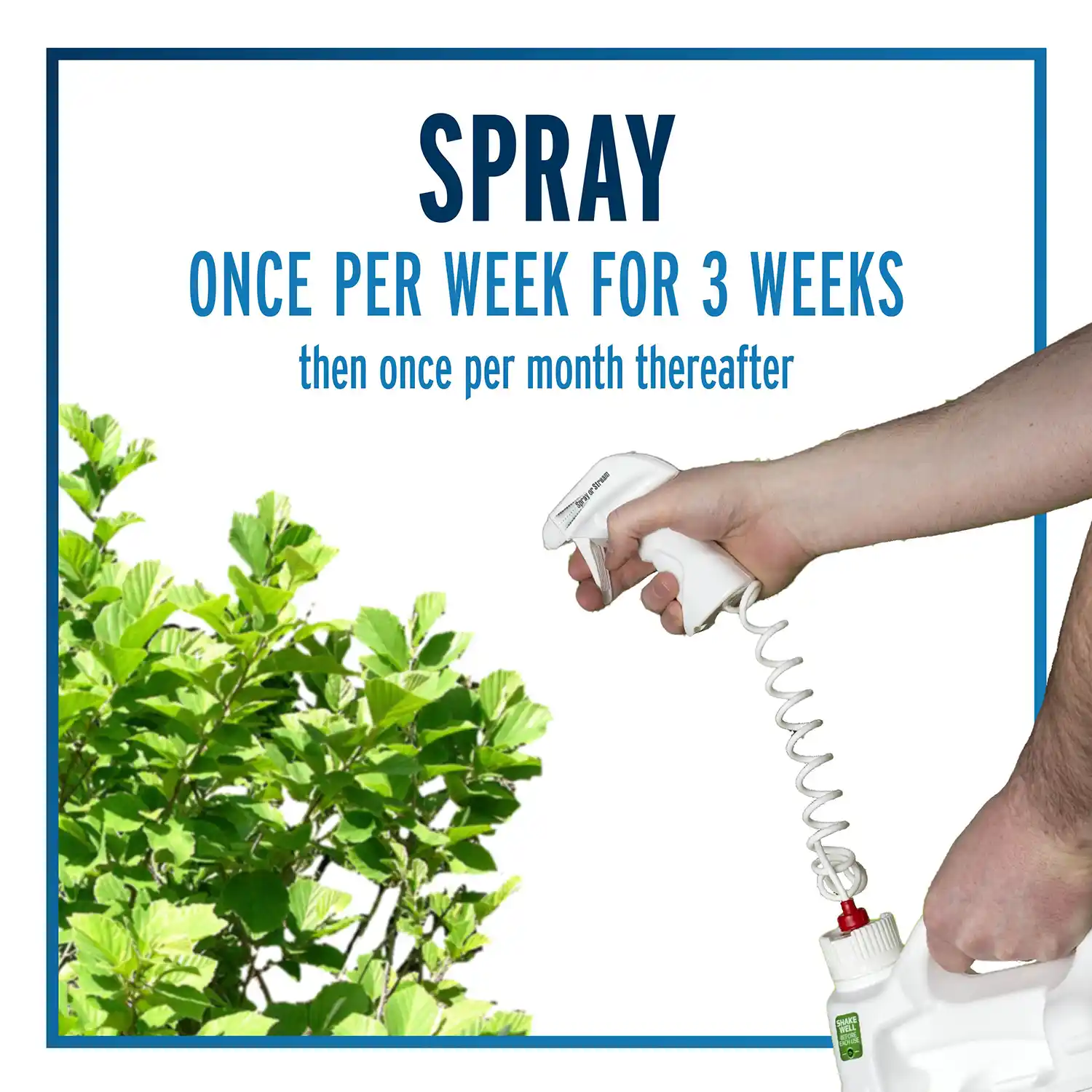 Spray Once Per Week