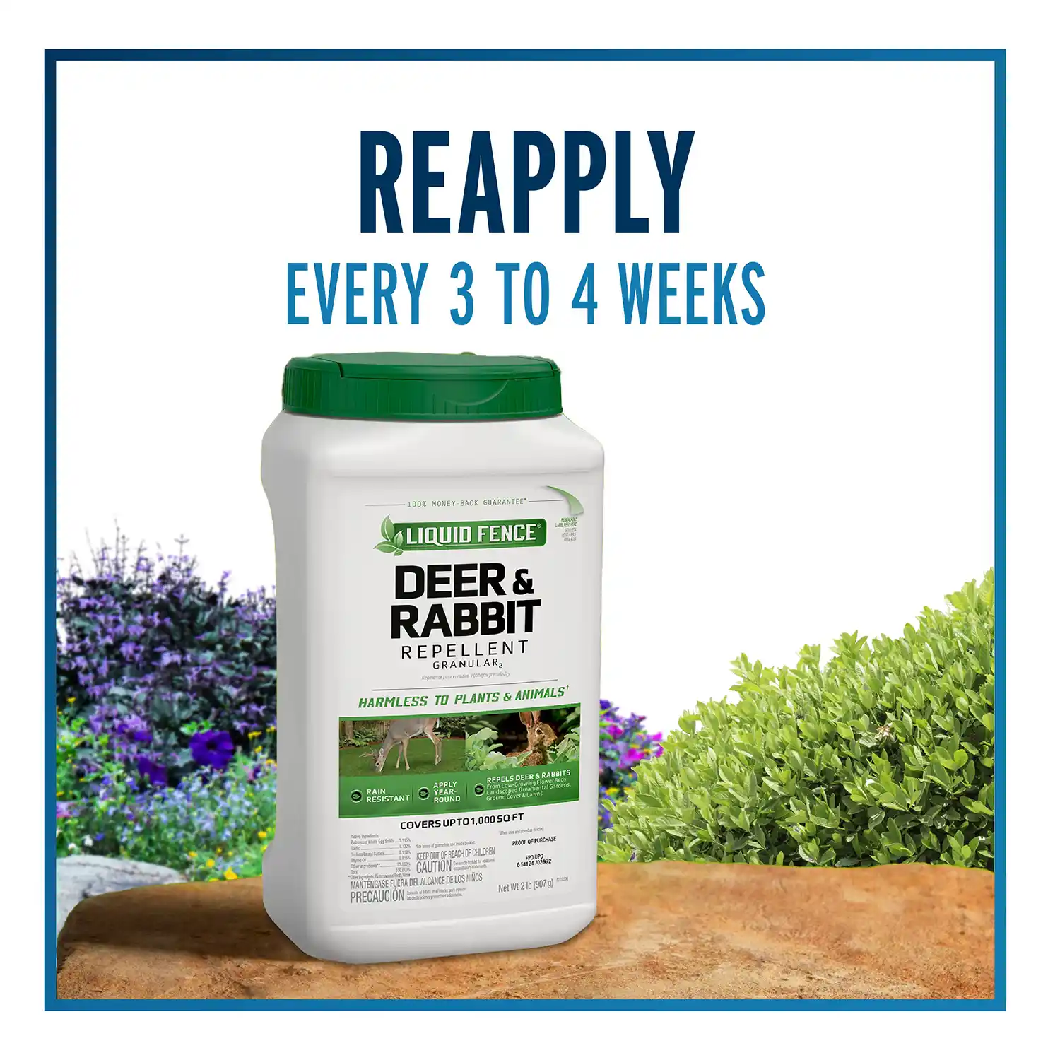 Reapply Every 3 to 4 weeks