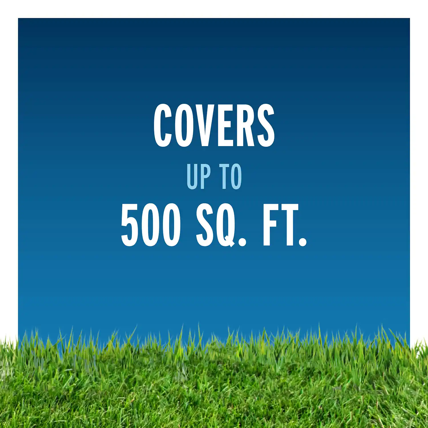 Covers 500 sq ft