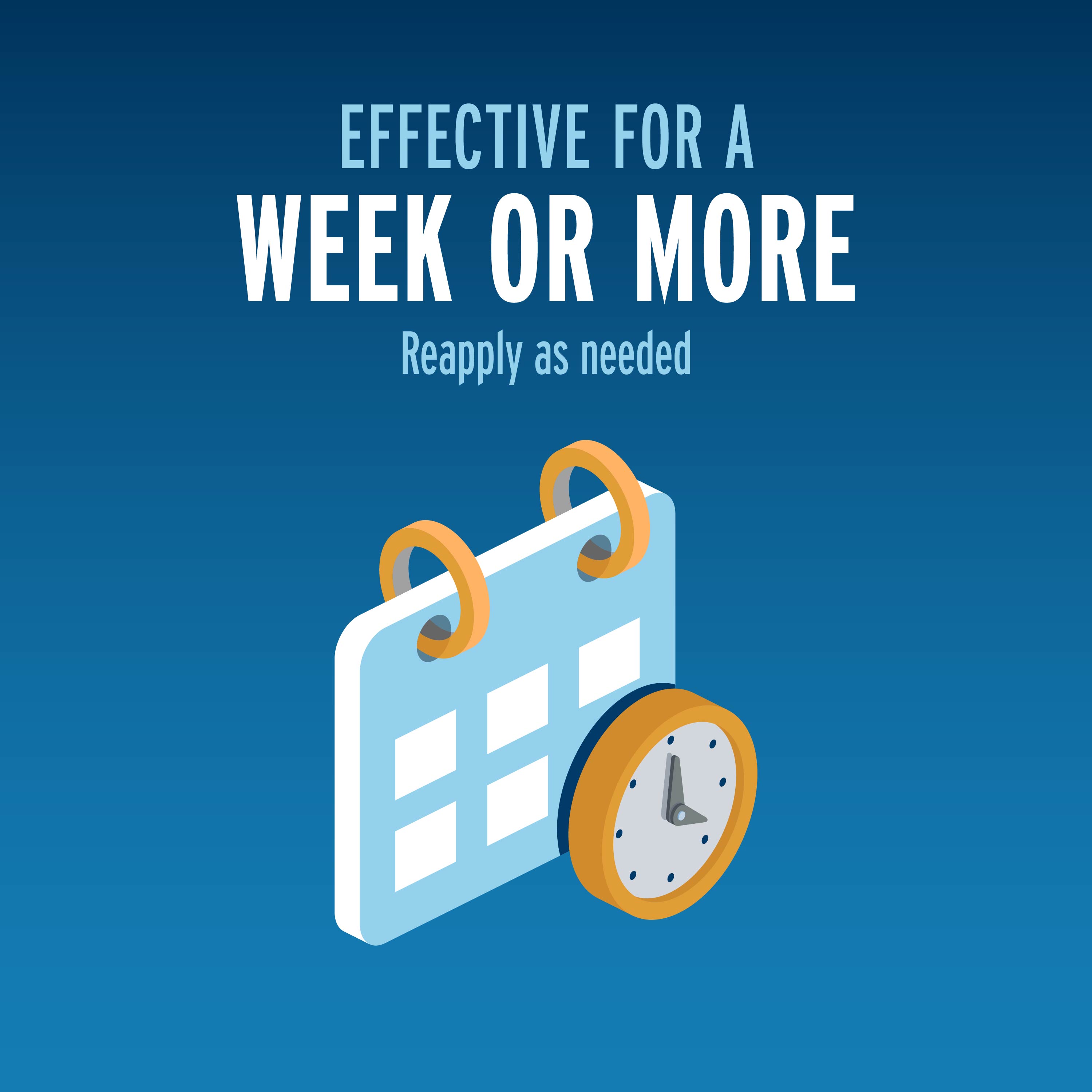 effective for a week or more