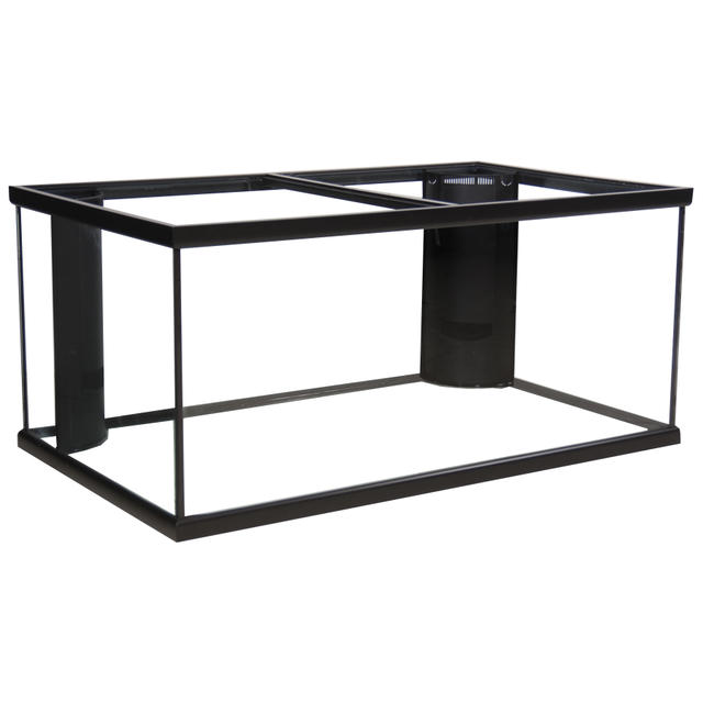 97037 Marineland Corner-Flo Black Rectangular Aquarium Front