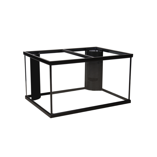 97044 Marineland Deep Dimension Corner-Flo Black Rectangular Aquarium Front