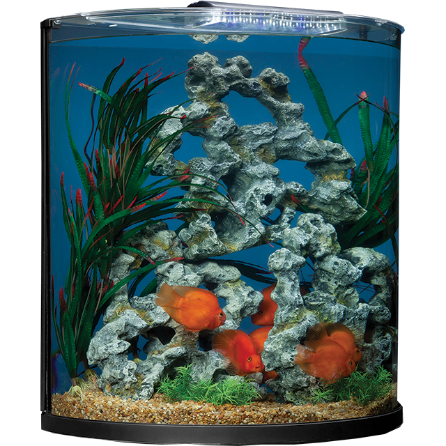 11535 Marineland Half-Moon Aquarium Combo Out Of Pack Wet