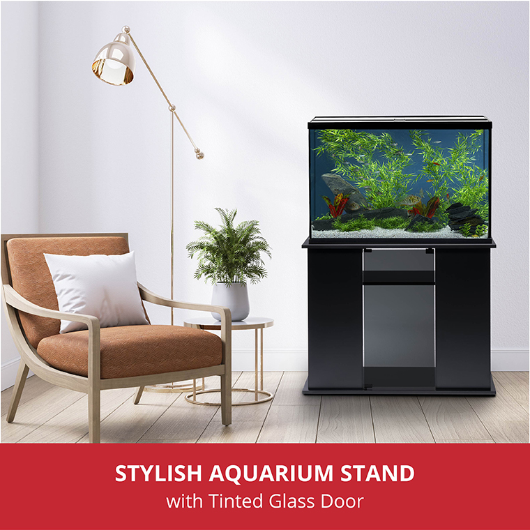 NV-52026-02 High Definition LED Ensemble Aquarium & Stand, 45 Gallon - Lifestyle