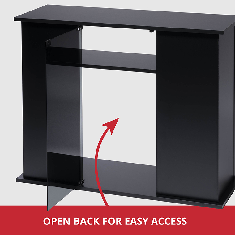 NV-52026-02 High Definition LED Ensemble Aquarium & Stand, 45 Gallon - Open Back