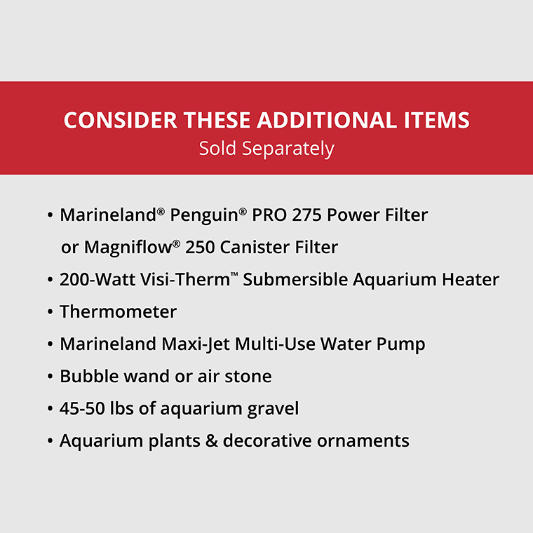 NV-52026-02 High Definition LED Ensemble Aquarium & Stand, 45 Gallon - Sold Separately