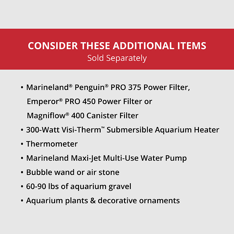NV-52022 High Definition LED Ensemble Aquarium & Farmhouse Stand, 75 Gallon - Filter Info