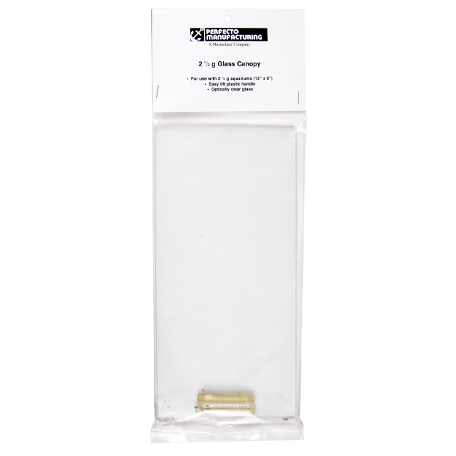 33020 Marineland Rectangular Glass Canopy 12x6 2.5 gal Front