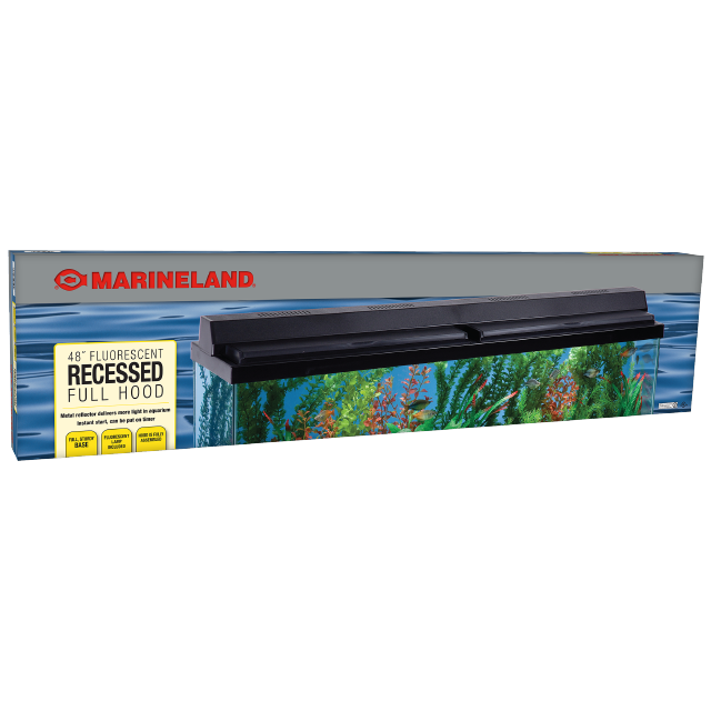 75485 Marineland 48 in Fluorescent Recessed Full Hood Front