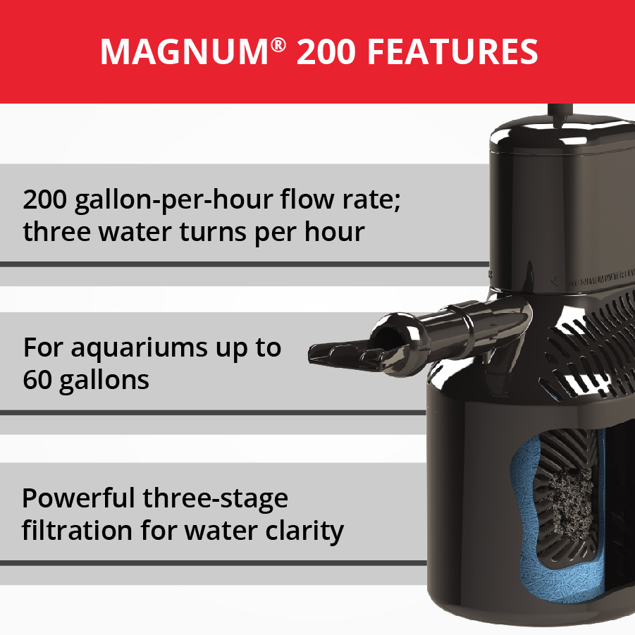 Marineland Magnum 200 Polishing Internal Canister Filter