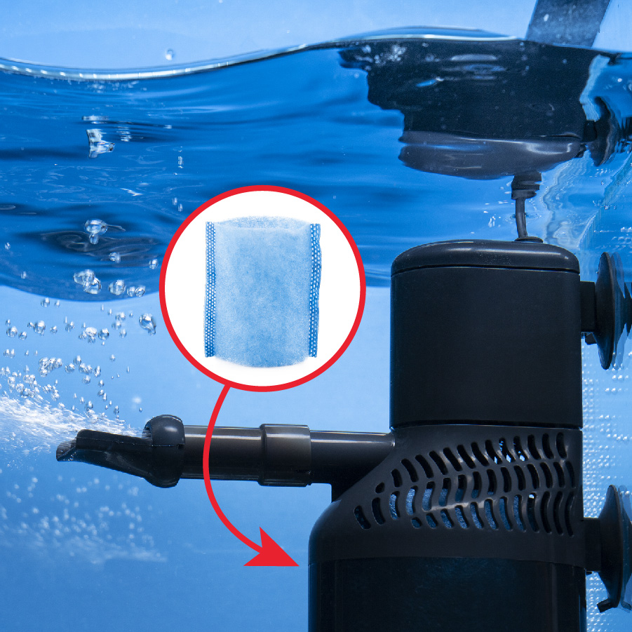 AQ-78400 Marineland Magnum 200 Polishing Internal Filter Floss Sleeve Lifestyle