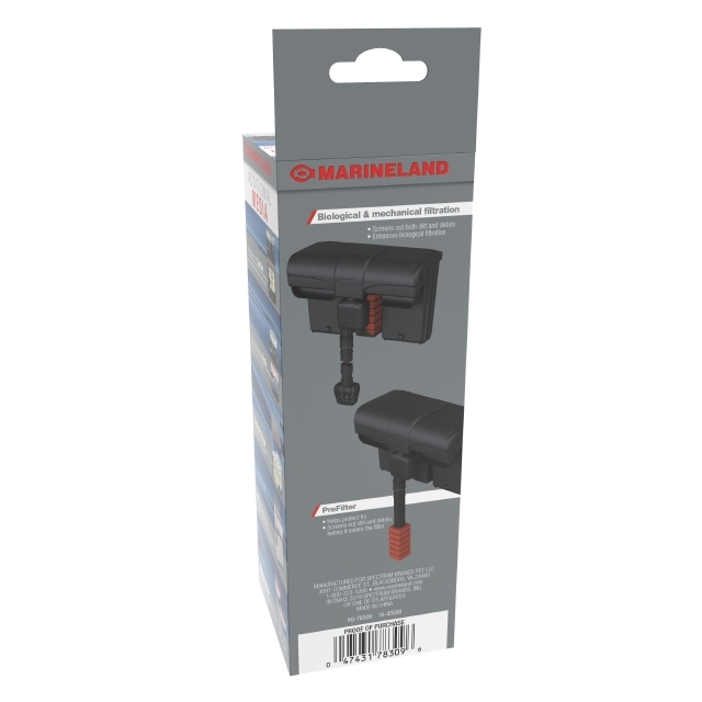 AQ-78309 Marineland 2-in-1 Bio-Foam Prefilter for Penguin Pro & Emperor Pro Back