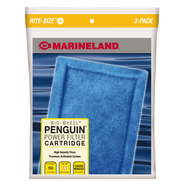 PA0132-03 Marineland Penguin Power Filter Replacement Cartridge Rite-Size B 3 count Front