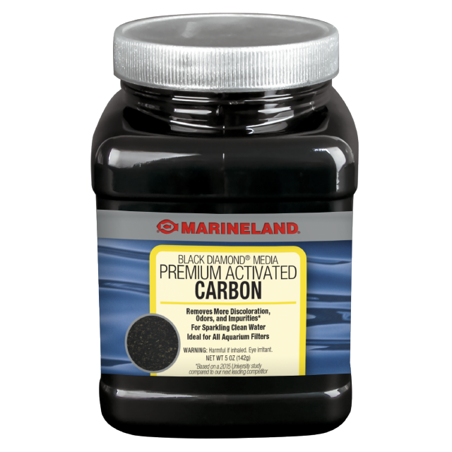PA0370 Marineland Black Diamond Media Premium Activated Carbon 5 oz Front