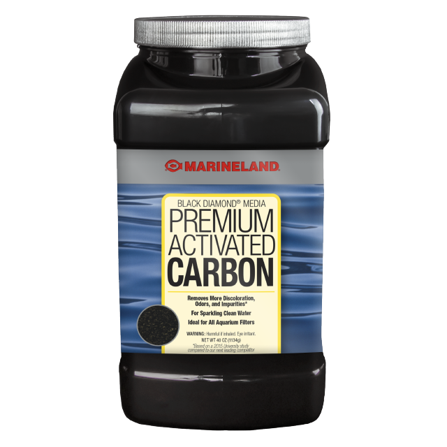 PA0373 Marineland Black Diamond Media Premium Activated Carbon 40 oz Front