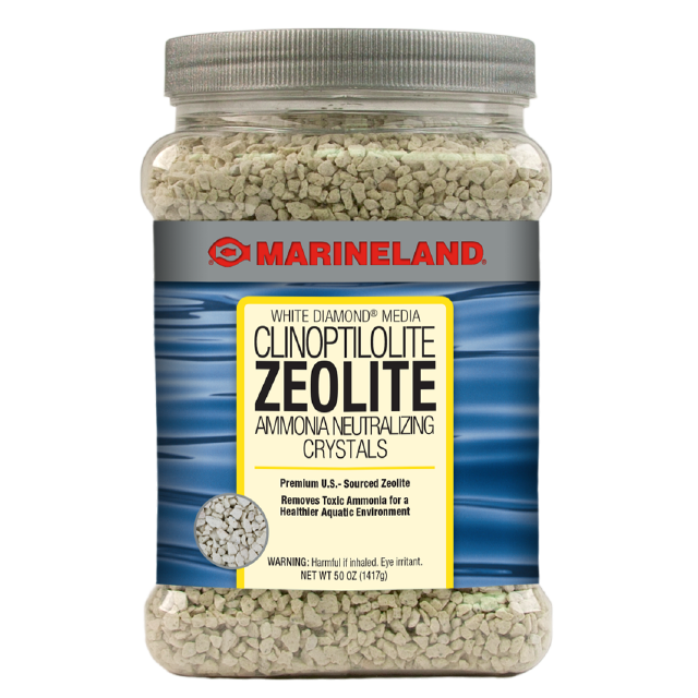 PA0382 Marineland White Diamond Media Clinoptilolite Zeolite Ammonia Neutralizing Crystals Front