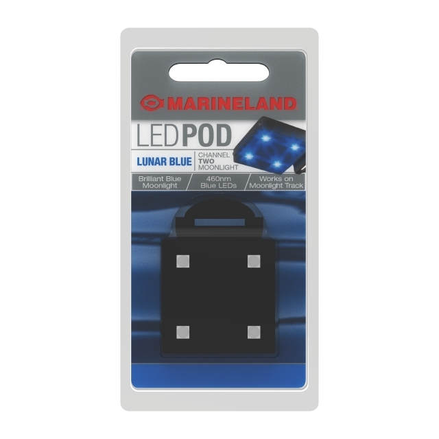 AQ-78117 Marineland Lunar Blue LED POD Light Packaging Front