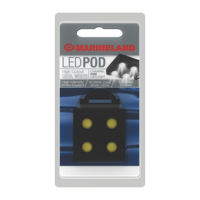 AQ-78122 Marineland High Output Cool White LED POD Light Packaging Front
