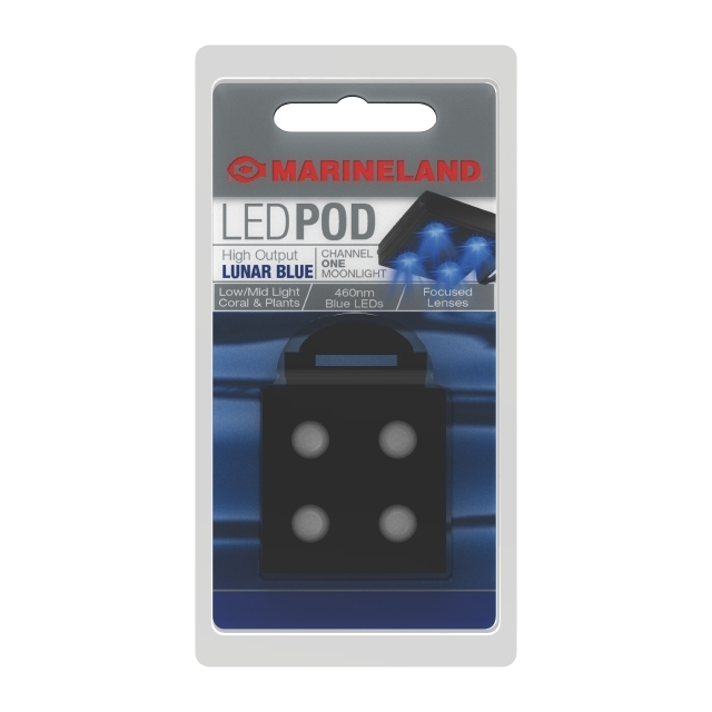 AQ-78123 Marineland High Output Lunar Blue LED POD Light Packaging Front
