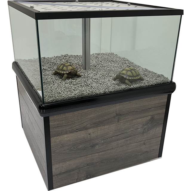 Marineland Commercial Small Animal Petter for Turtles with Bedding and Lid