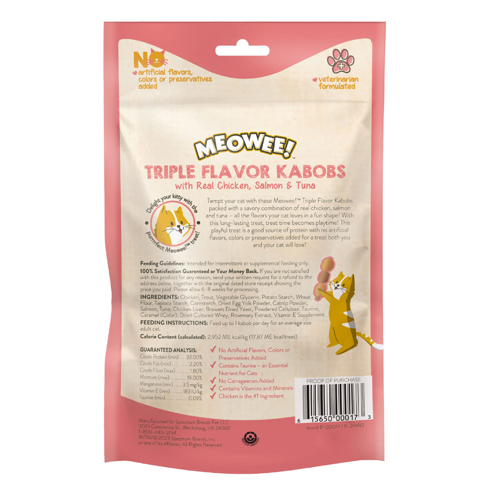Meowee Kabobs back of packaging