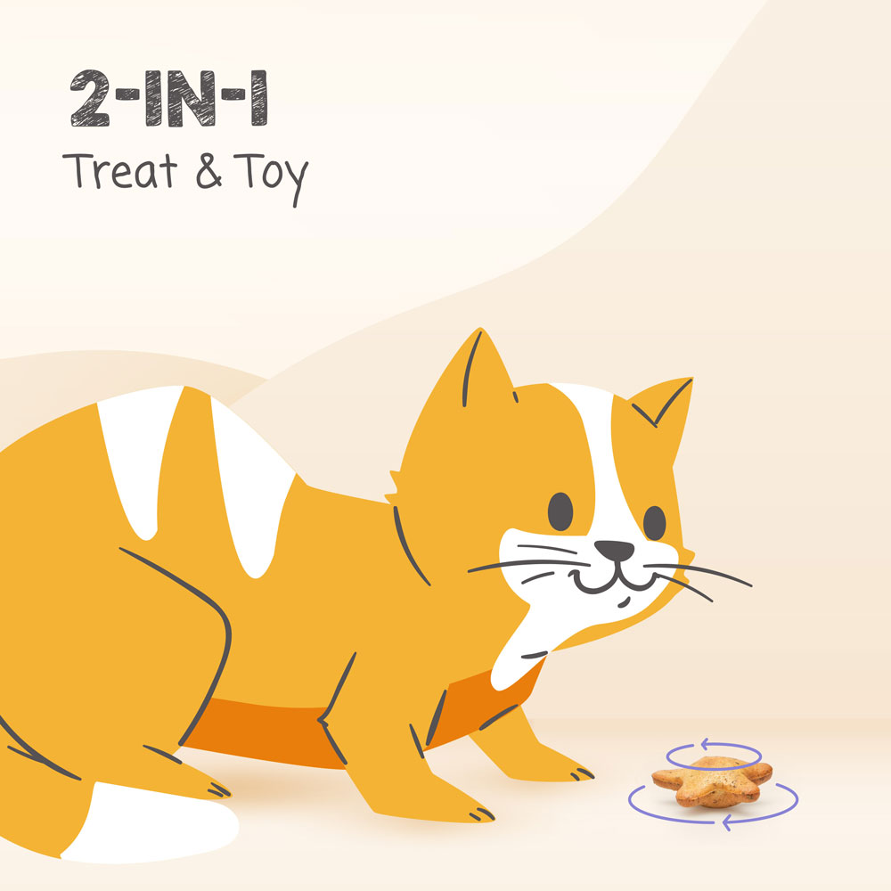 2 in 1 treat and toy