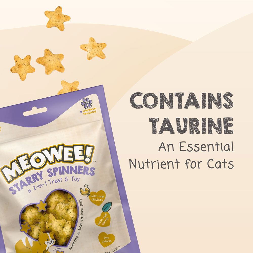 Contains taurine, an essential nutrient for cats