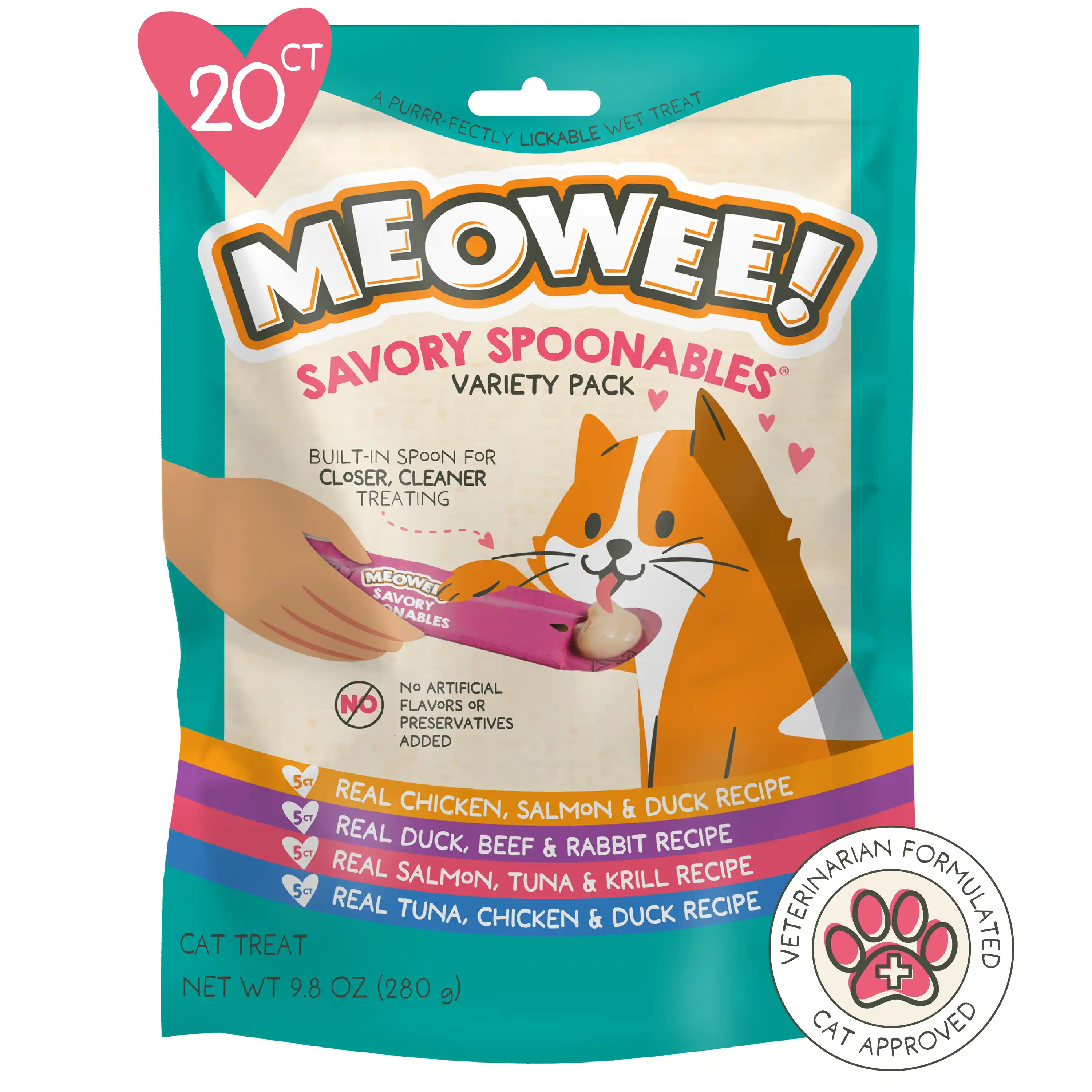 Savory Spoonables Variety Pack front of packaging, 20 count