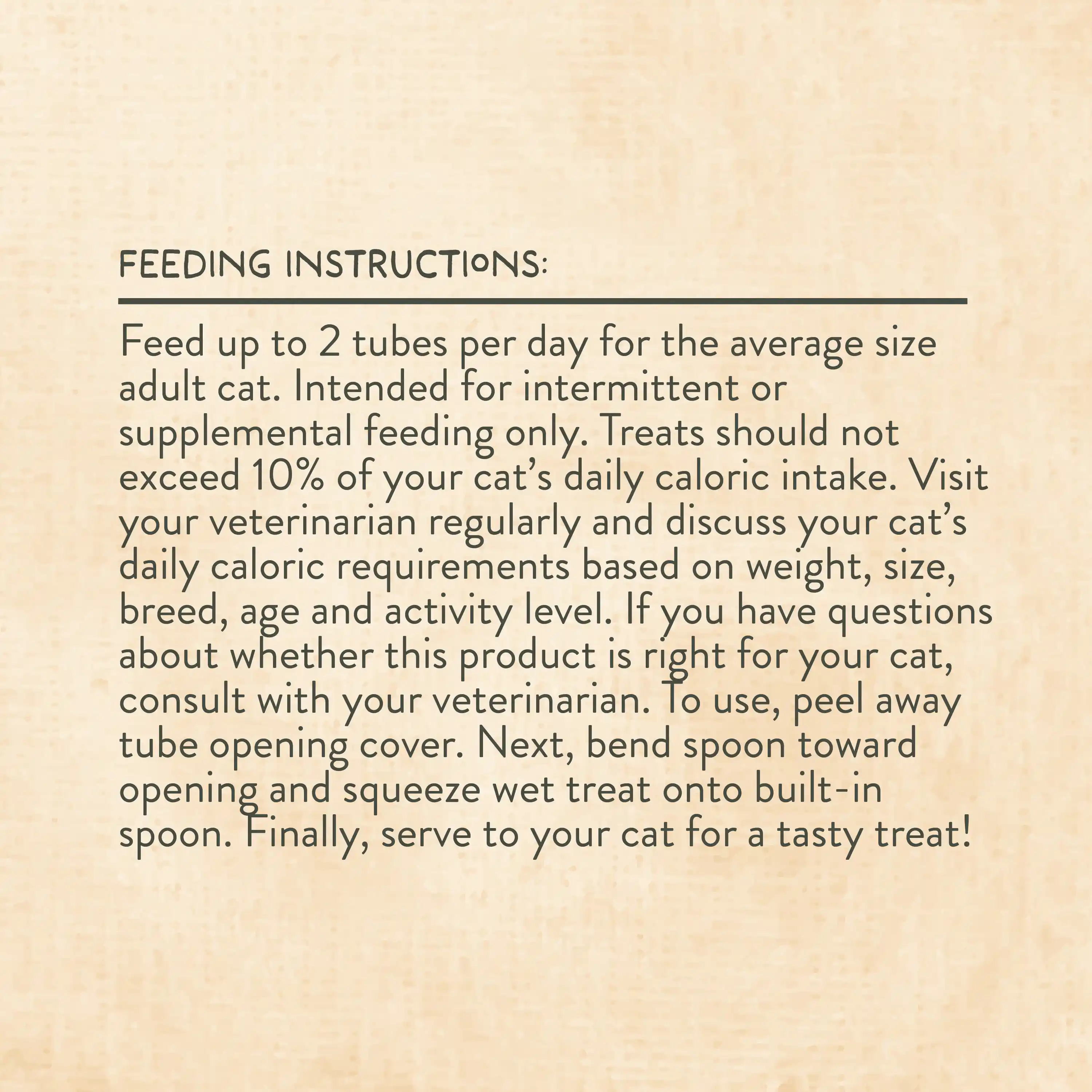 Feeding Instructions