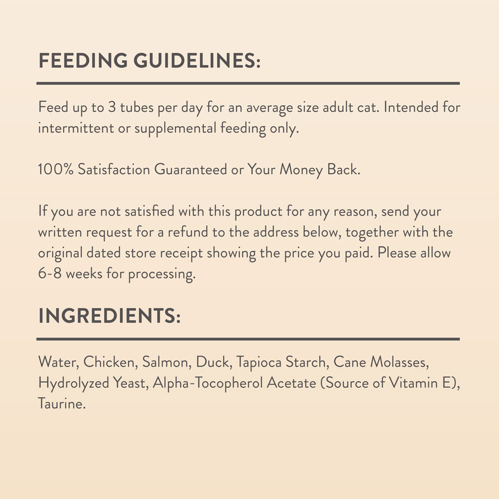 Feeding guidelines and ingredients