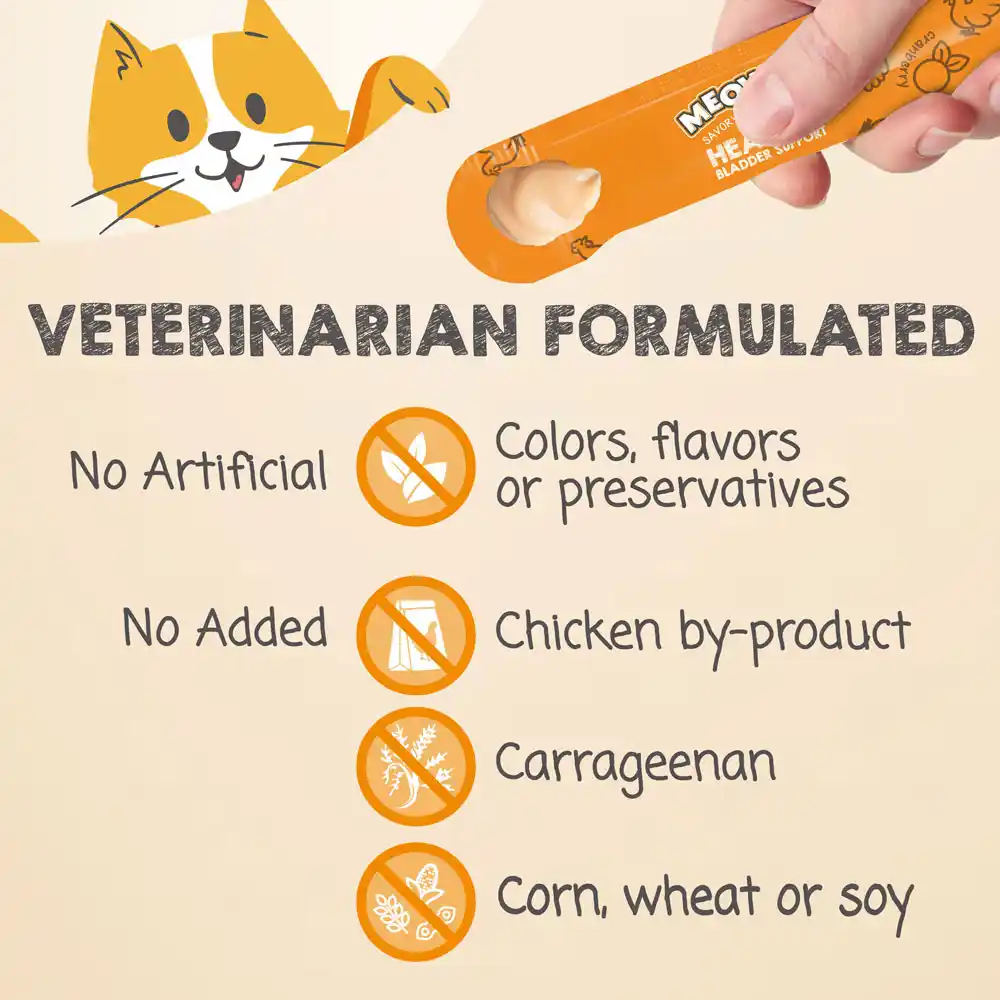 Veterinarian Formulated. No Artificial colors, flavors or preservatives. No Added chicken by-product, carrageenan, corn, wheat or soy.
