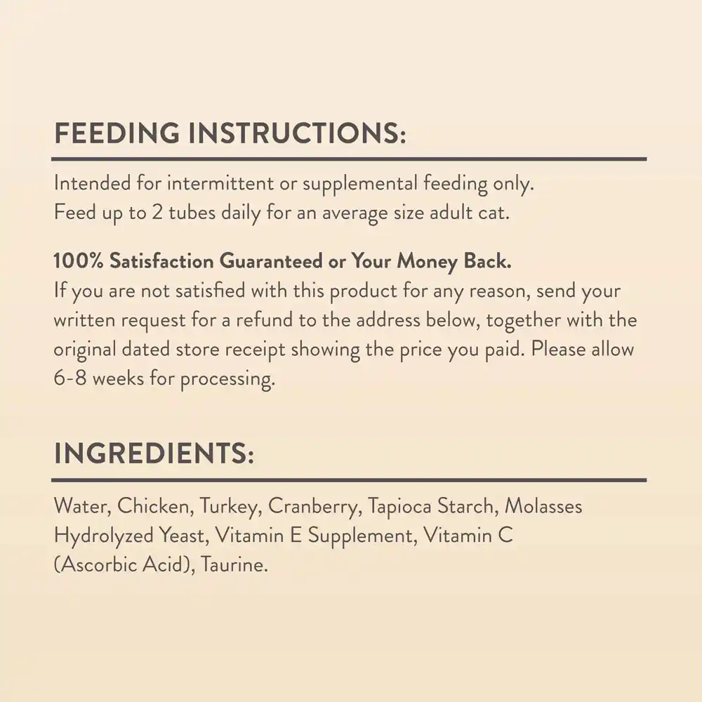 Guaranteed analysis and calorie content. 