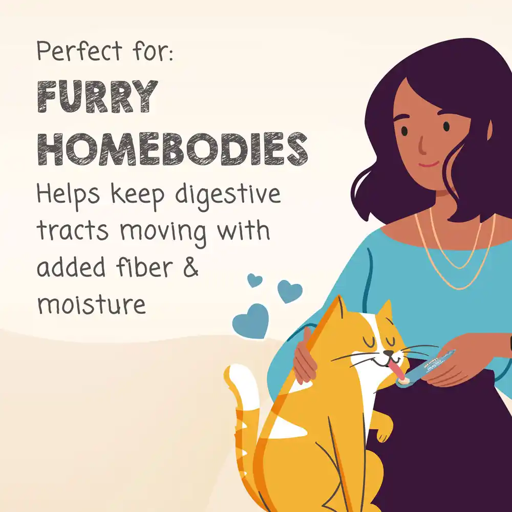 Perfect for: Furry Homebodies. Helps movement through the digestive system with added fiber.