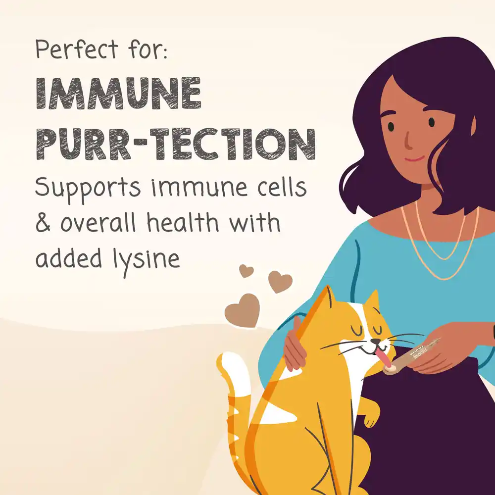 Perfect for: Immune Purr-tection. Supports immune cells & overall health with added lysine.