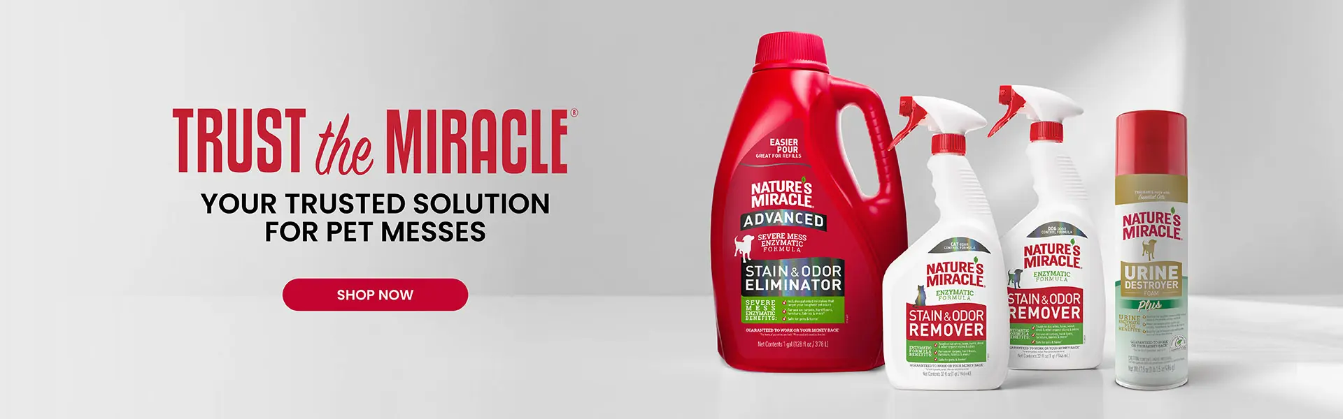 Trust the Miracle - your solution for pet messes