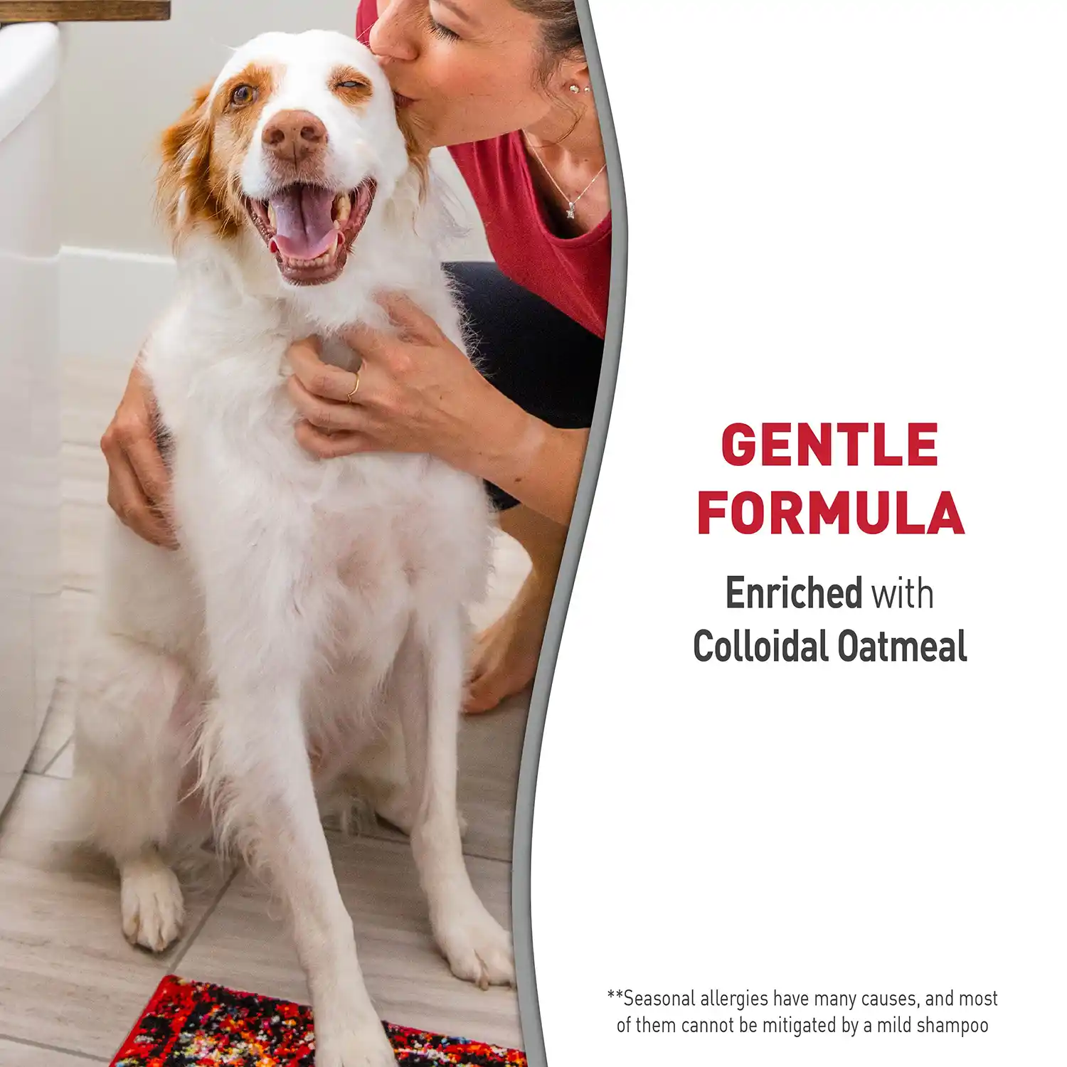 Gentle formula enriched with colloidal oatmeal