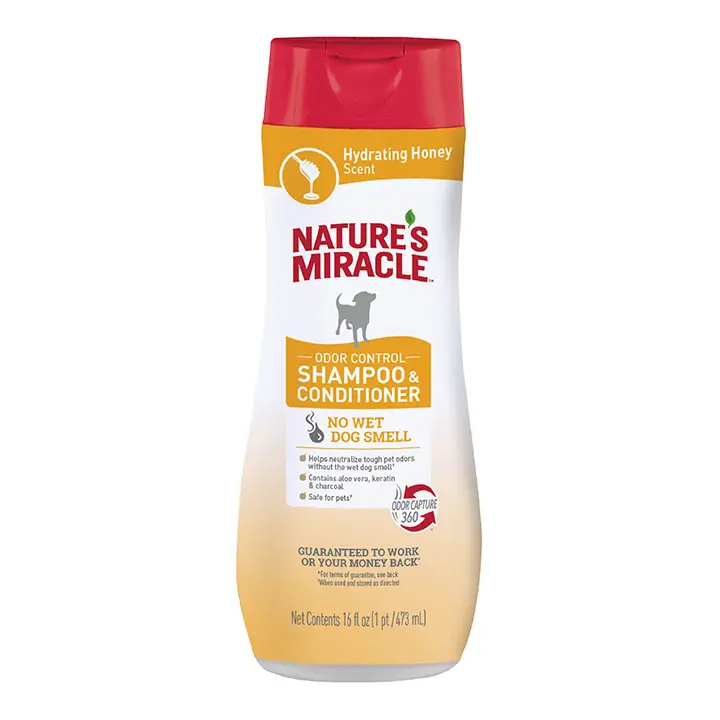 Odor Control Shampoo and Conditioner Hydrating Honey Front