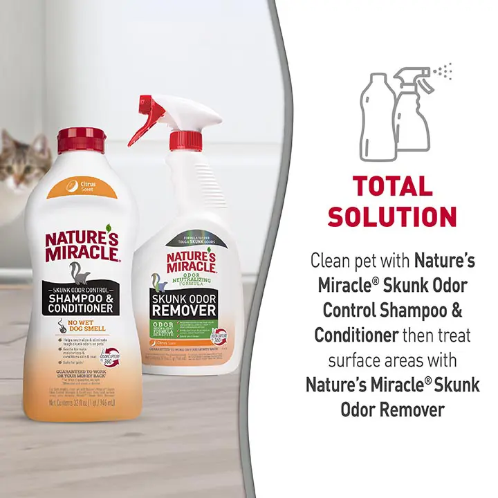 Skunk Odor Control Shampoo and Conditioner Citrus Total Solution