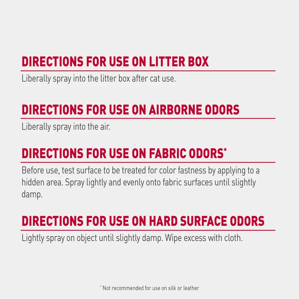 Litter Box Odor Destroyer Directions