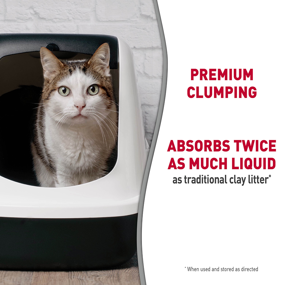 Clumping Corn Cob Litter Absorbs 2X the liquid