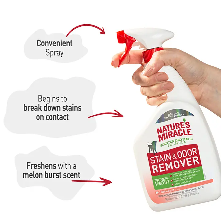 SO Remover for Dogs Melon Burst InUse