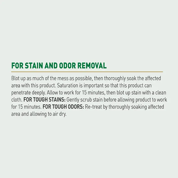 Urine Remover For Cats Directions