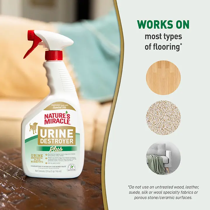Urine Destroyer Plus on flooring