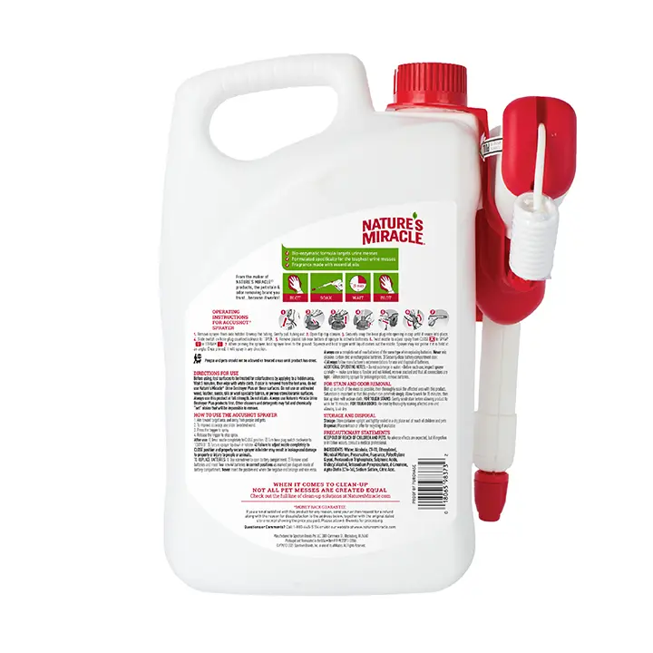 Urine Destroyer Plus for Dogs Accushot Back
