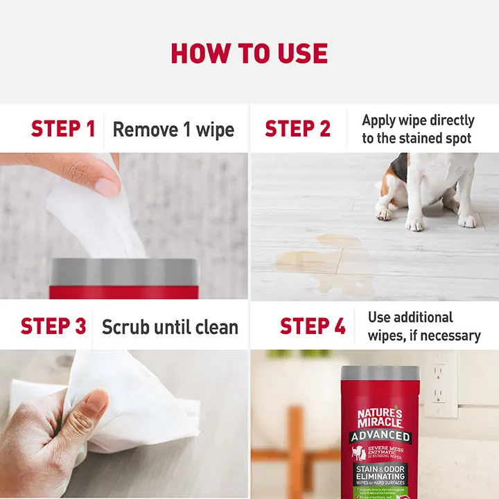 Stain and Odor Eliminating Wipes How to Use