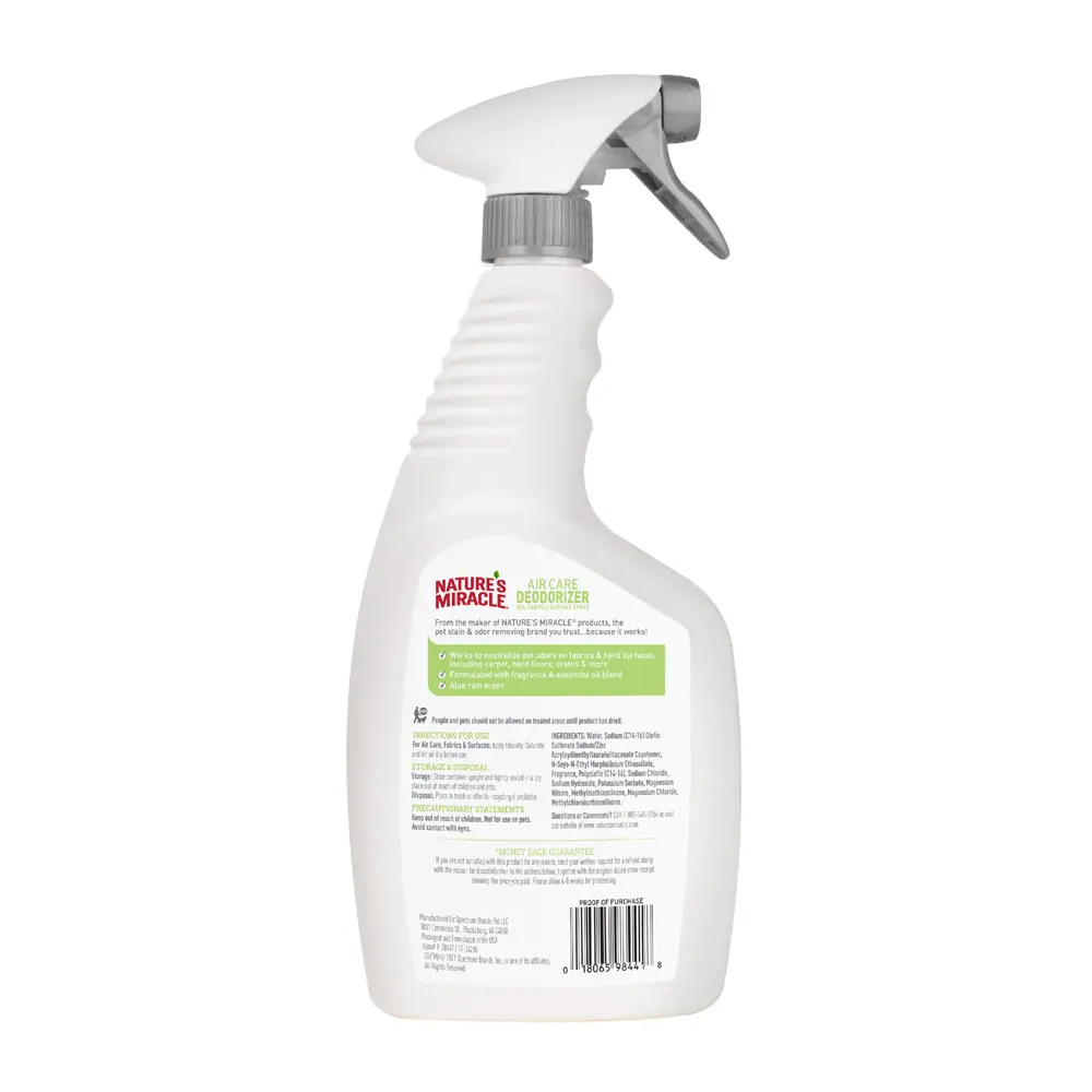 Air Care Deodorizer Aloe Rain  Back