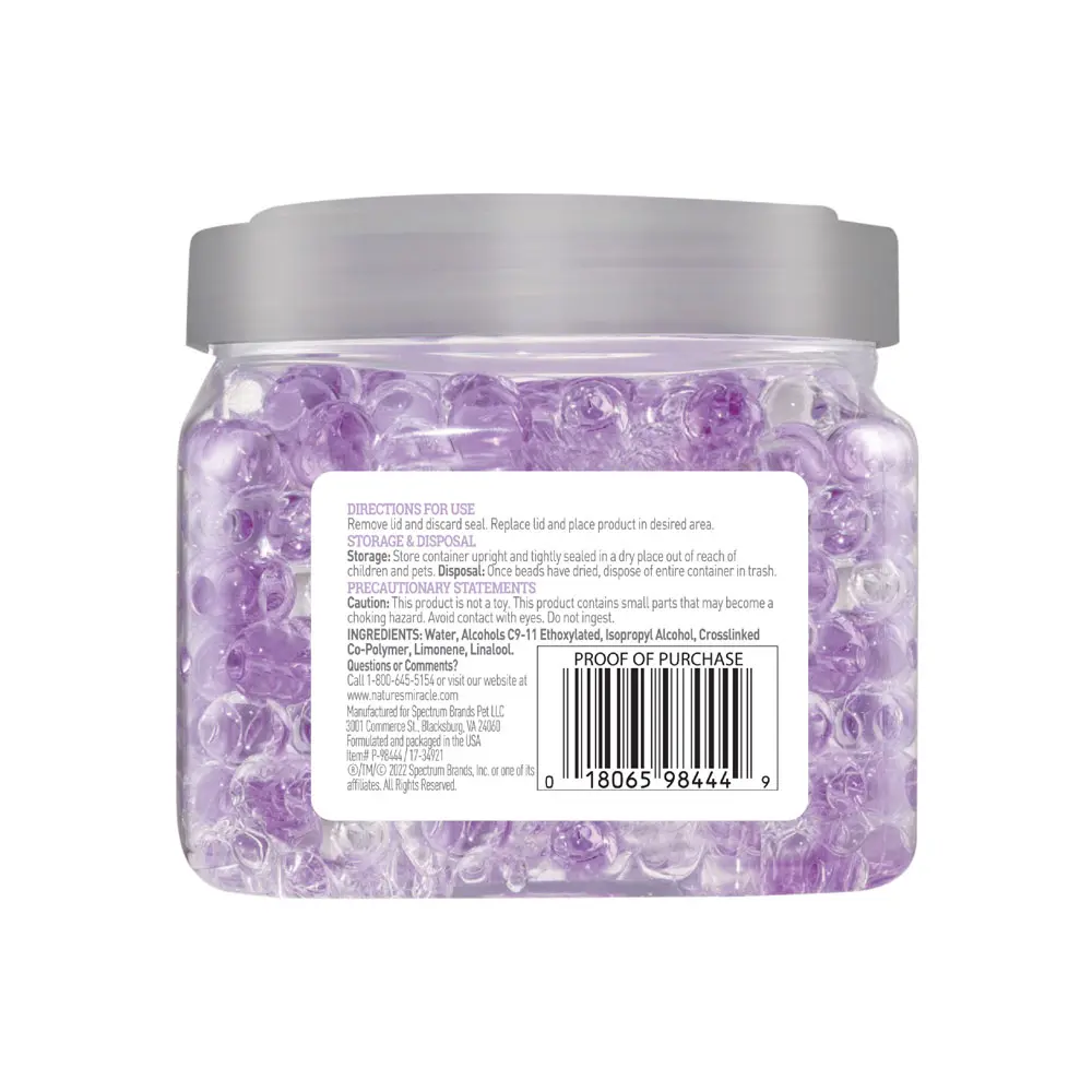  Air Care Deodorizer Lavender Vanilla beads Back